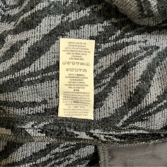 Free People Zebra Jumper Dress Tunic Black Gray Sleeveless Size 10 NWT - Picture 8 of 10